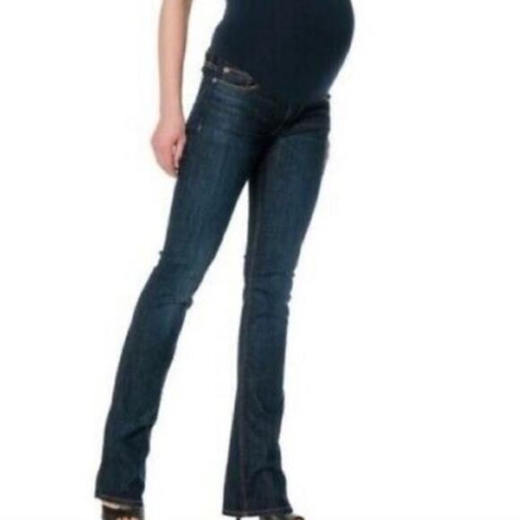 Hudson X Pea In The Pod Jeans Womens 29x28 Blue Maternity Bootcut Dark Wash - Picture 3 of 16